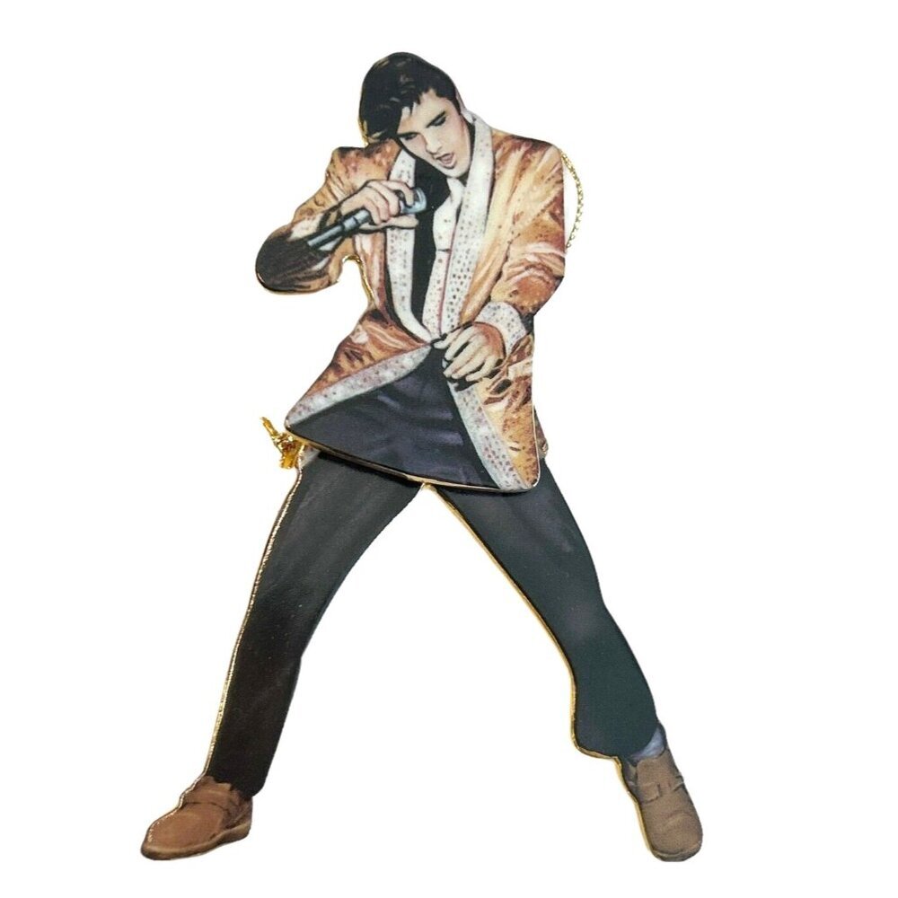 Set of 3 Bradford 2000 Rockin n Rollin Elvis Presley Ornament A00751 COA 38878 - Picture 3 of 11